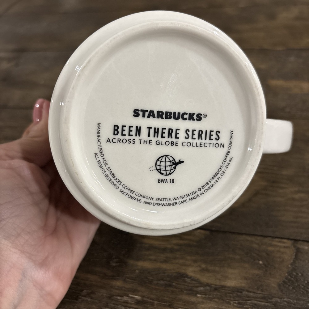 Starbucks Been There Series Michigan Mug 14oz Blue Interior 2018 Coffee Cup - Picture 5 of 6